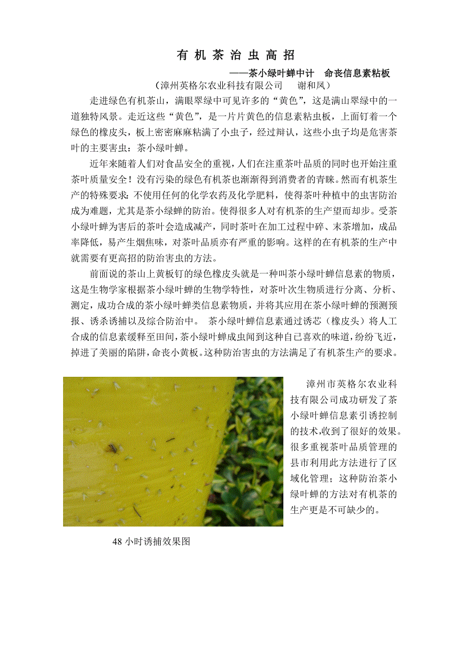 有机茶治虫高招_第1页