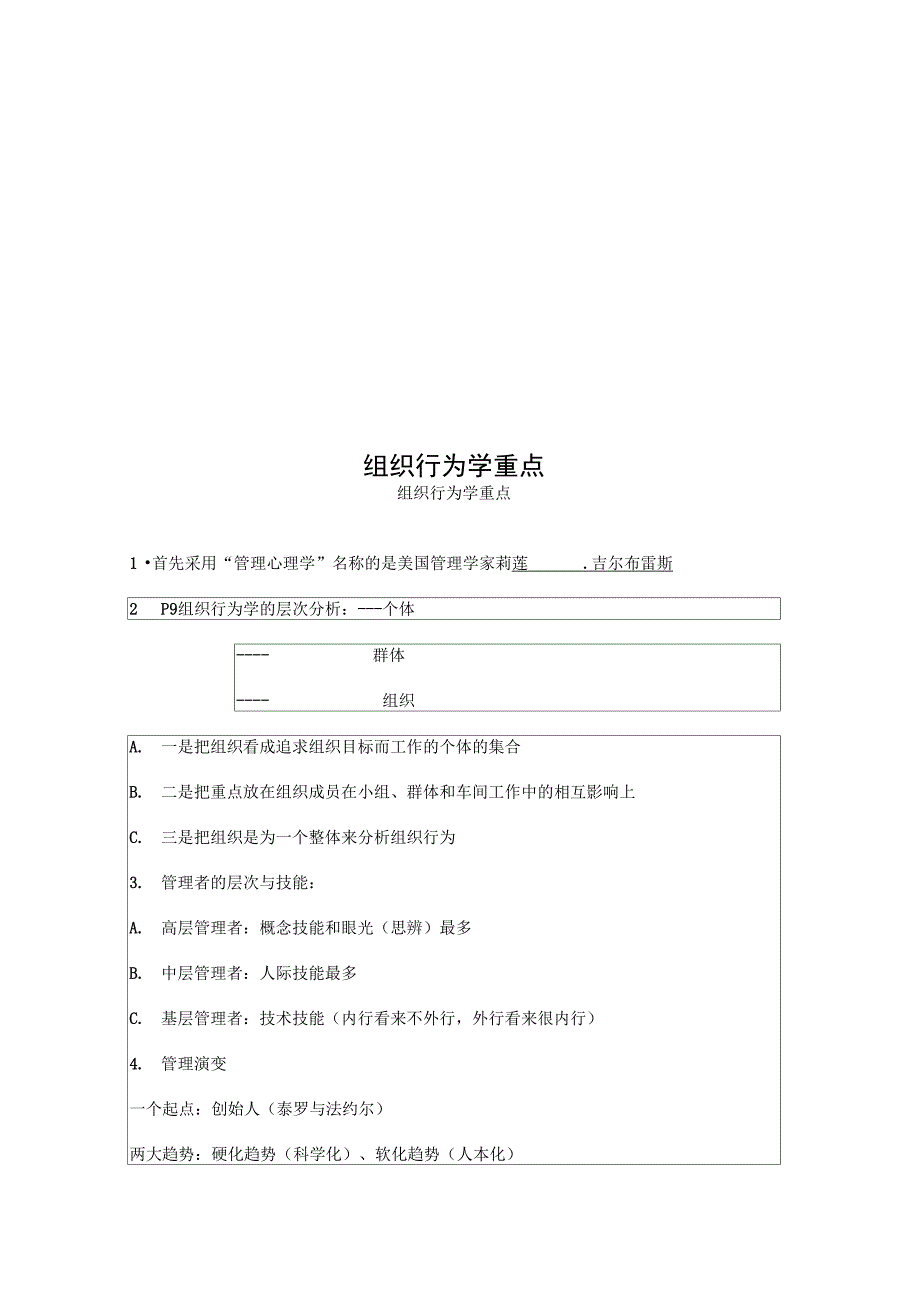 组织行为学重点_第1页