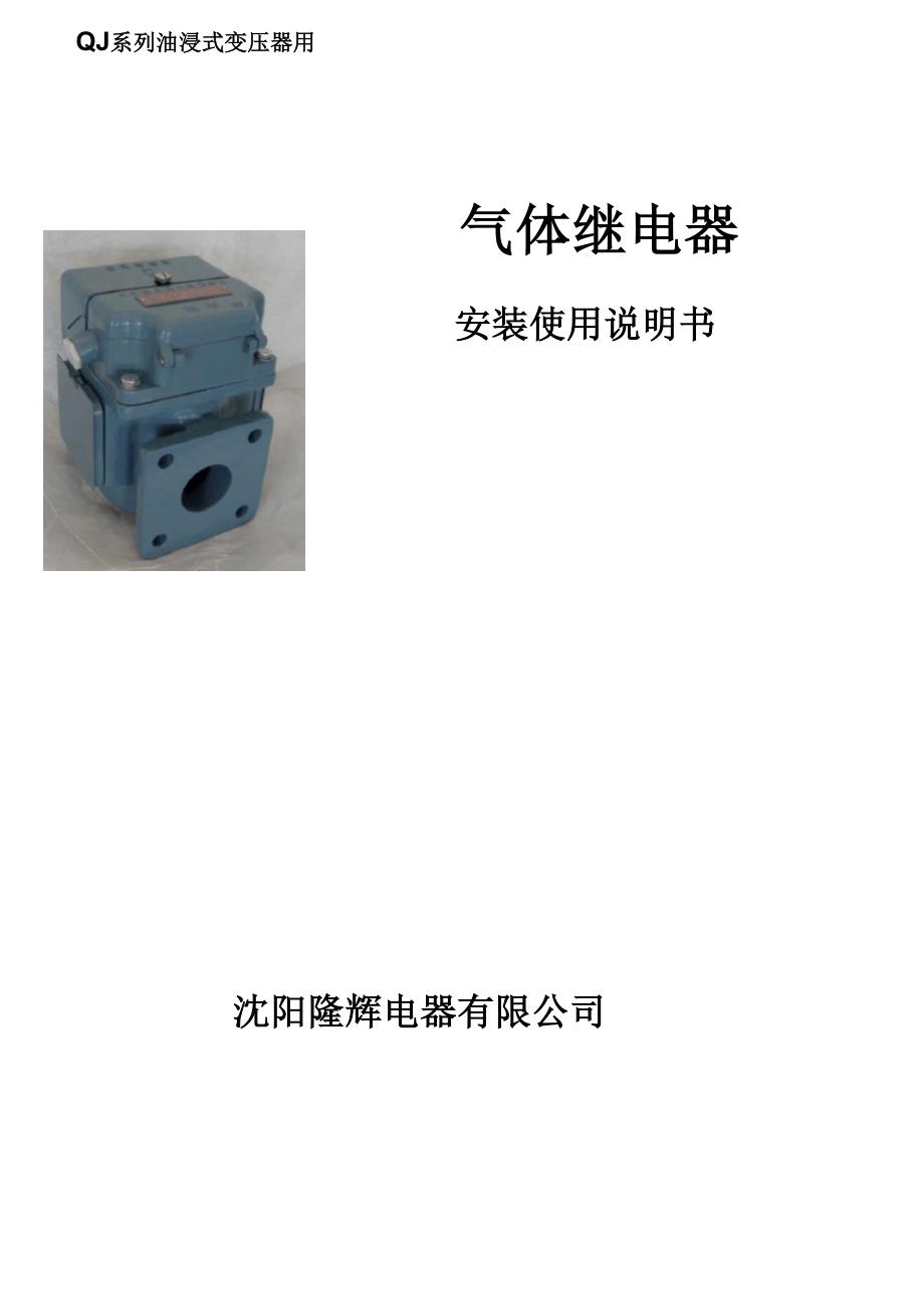 变压器气体继电器QJ_第1页