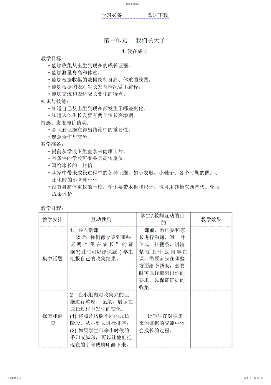 2022年苏教版小学科学六年级下册教案全集2_第1页