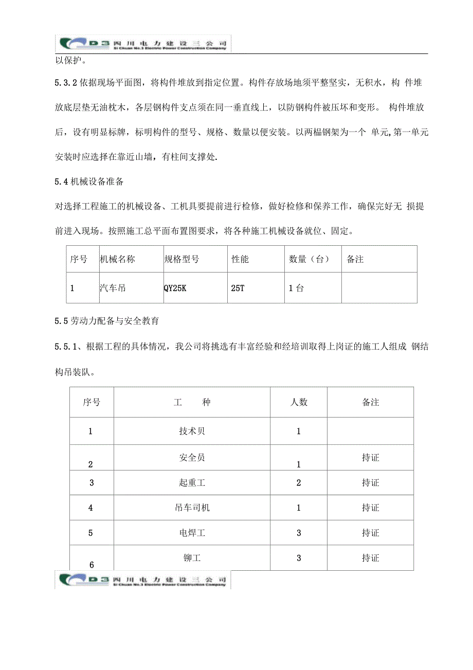 钢屋架安装施工吊装方案_第4页