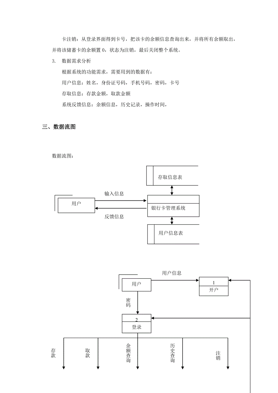 软件工程课程设计报告(银行卡管理系统)_第4页