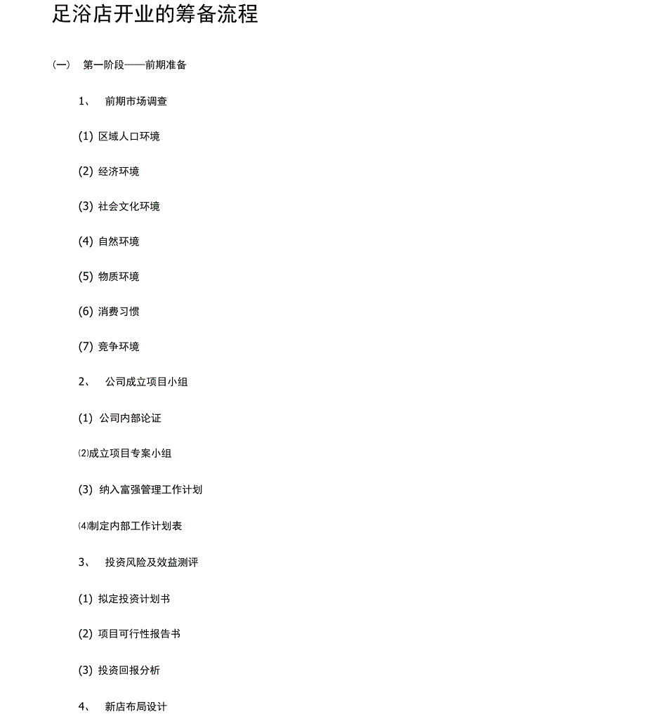 足浴店开业的筹备流程_第1页