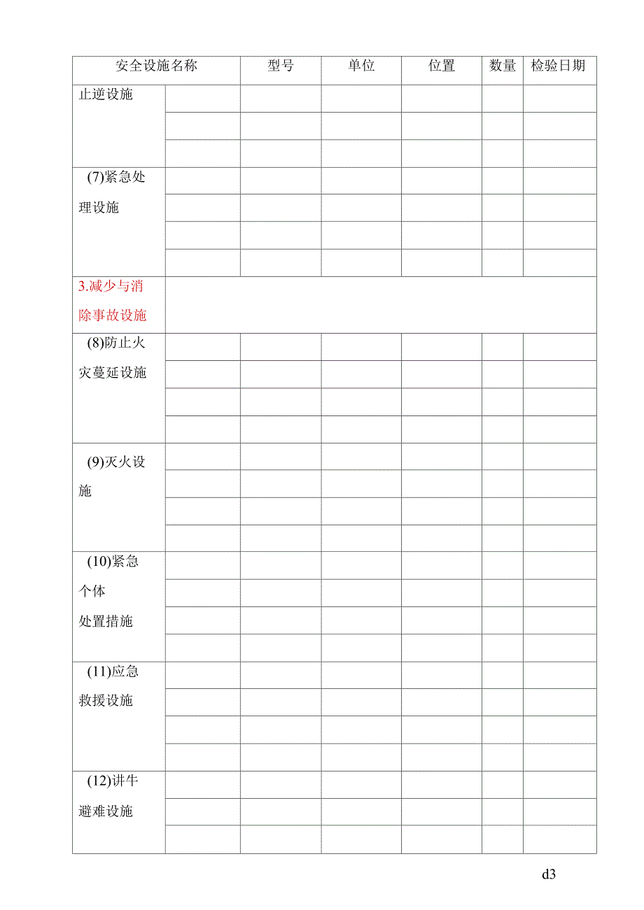 安全设施台账式样_第4页