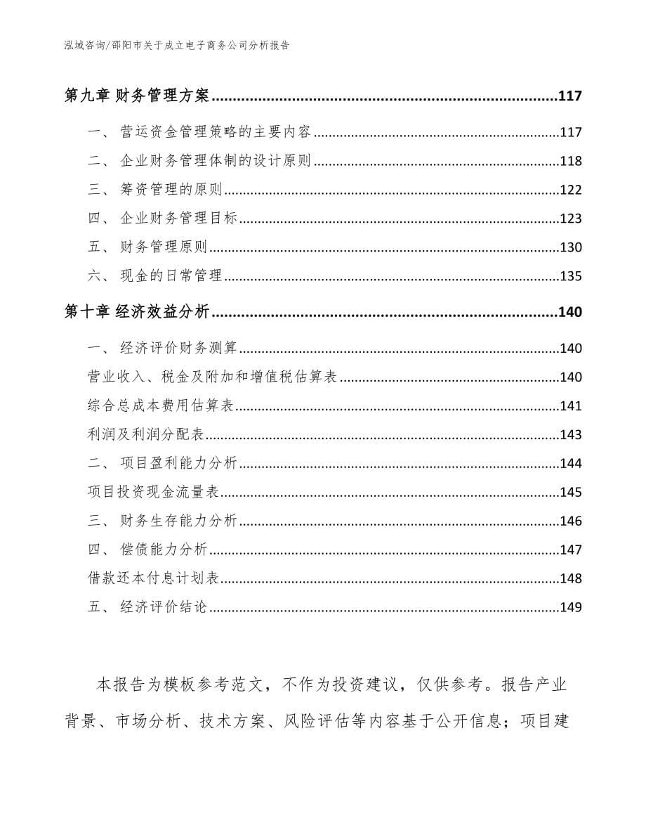 邵阳市关于成立电子商务公司分析报告（范文模板）_第5页