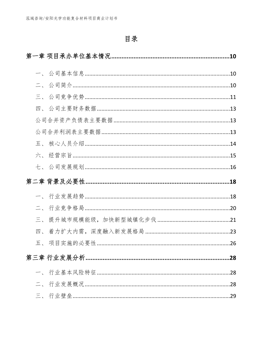 安阳光学功能复合材料项目商业计划书_第2页