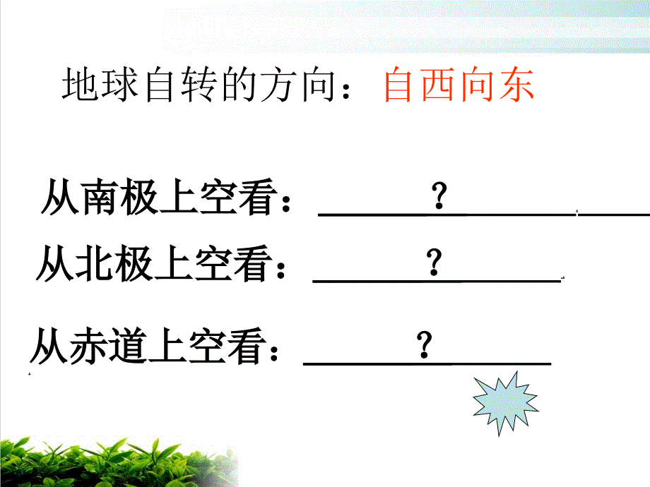 人教版地球的运动PPT课件1_第4页