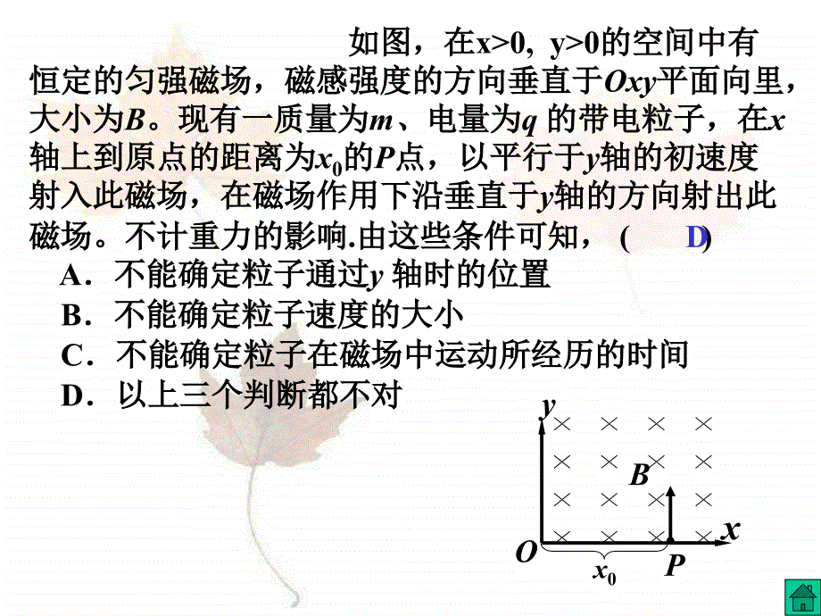 高考物理带电粒子的圆周运动课件_第4页