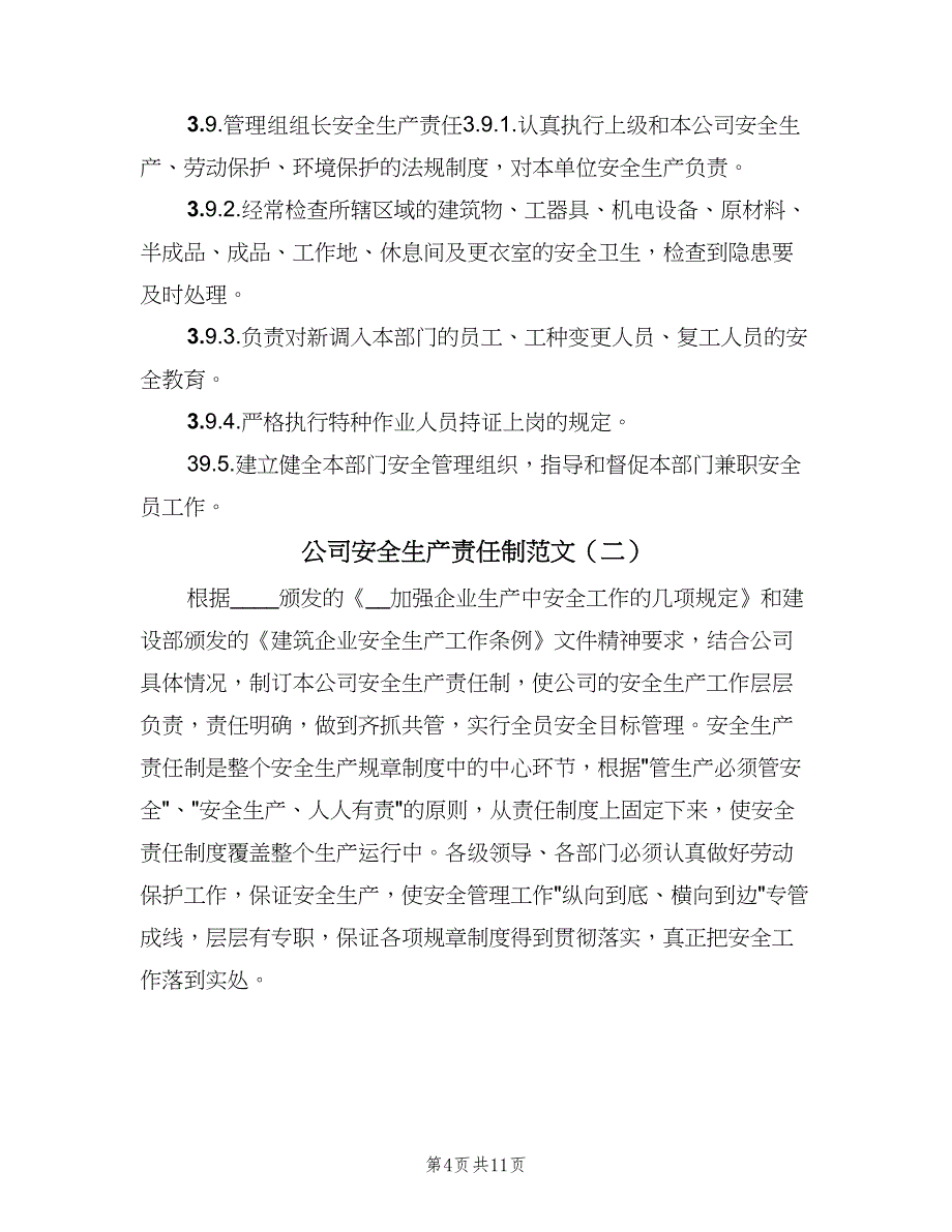 公司安全生产责任制范文（四篇）.doc_第4页