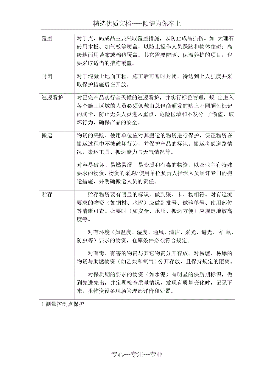 施工现场全阶段的成品保护措施(共23页)_第2页