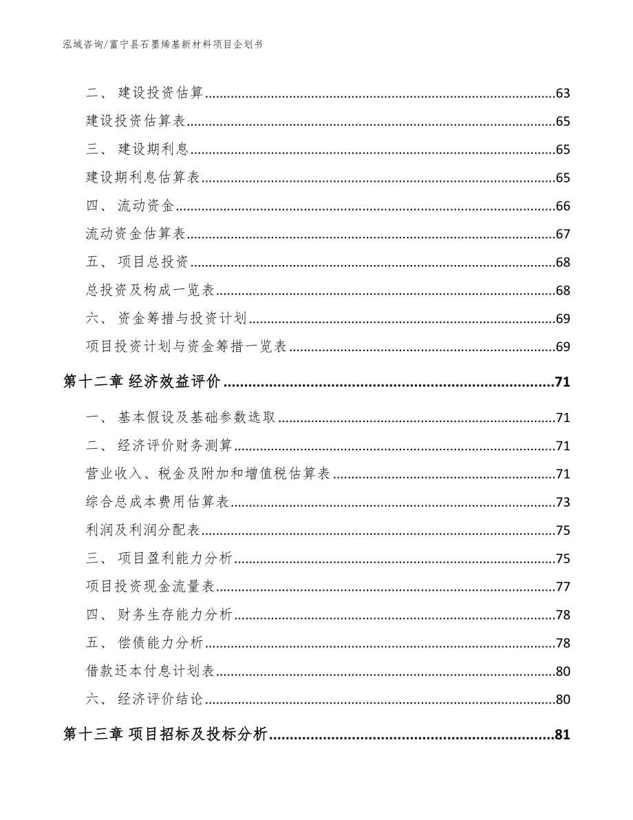 富宁县石墨烯基新材料项目企划书_第5页