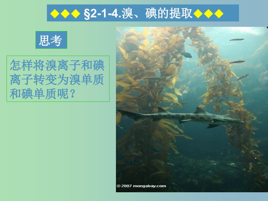 高中化学 2.1.5溴、碘的提取同课异构课件（A案）苏教版必修1.ppt_第4页