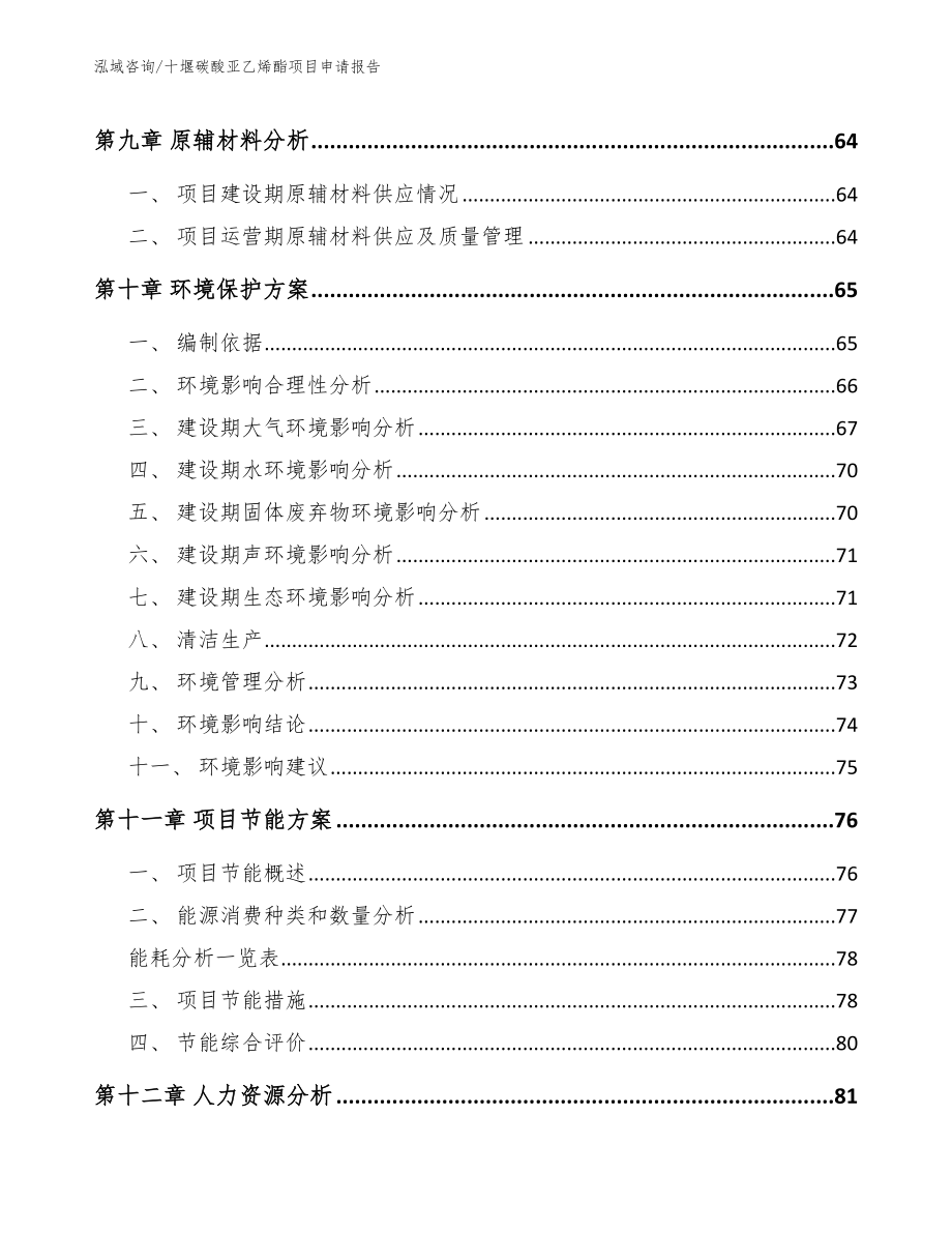 十堰碳酸亚乙烯酯项目申请报告_第3页