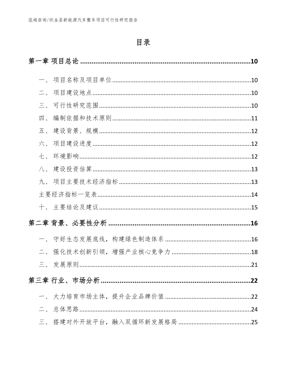 织金县新能源汽车整车项目可行性研究报告模板参考_第2页