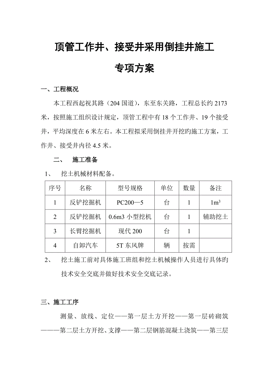 倒挂井专项综合施工专题方案_第1页