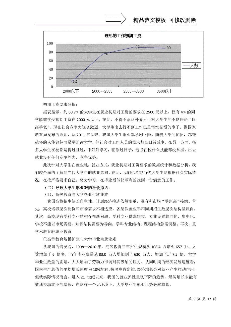 大学生就业意向调查报告_第5页