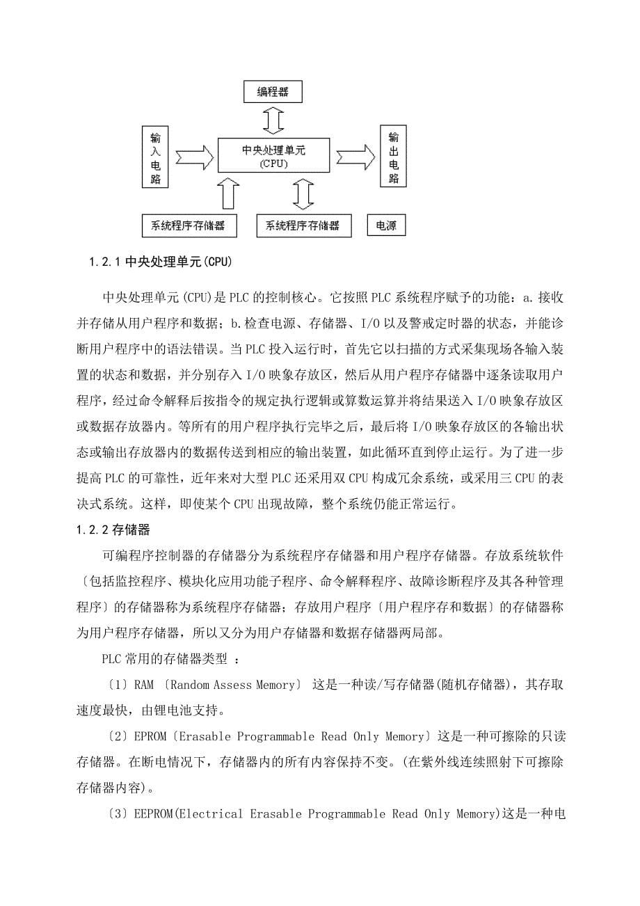 课程设计搬运机械手PLC控制系统设计_第5页