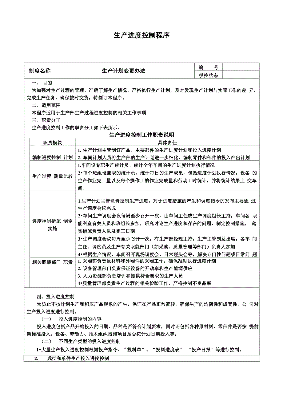 生产进度控制程序知识讲解_第1页