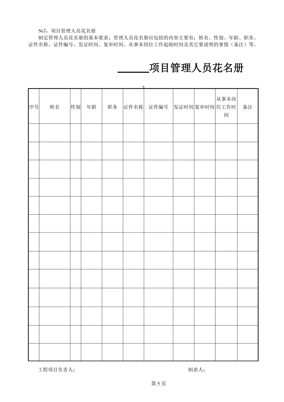 建筑安全资料编制范例 第二节 安全生产责任制（第二档案盒）_第5页