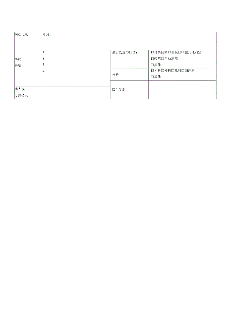 留观病历模板_第2页