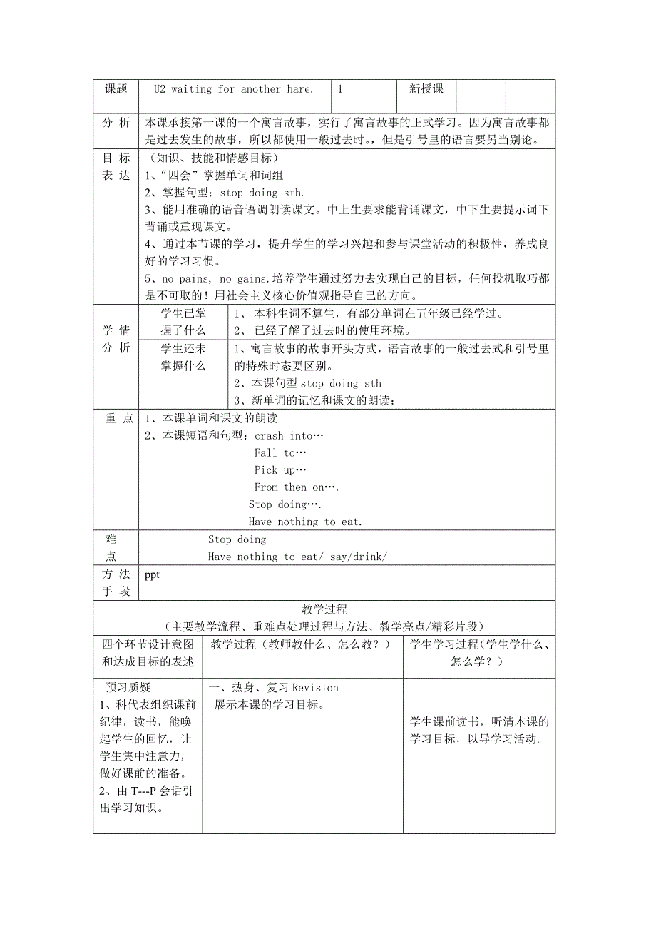 六年级下册 Unit 2 第一课时_第1页