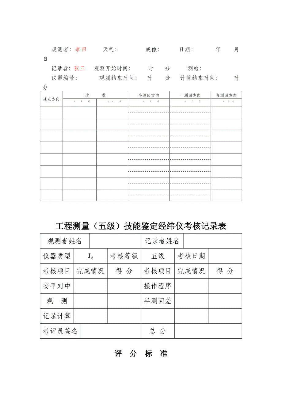 仪器考核记录格式样表_第4页