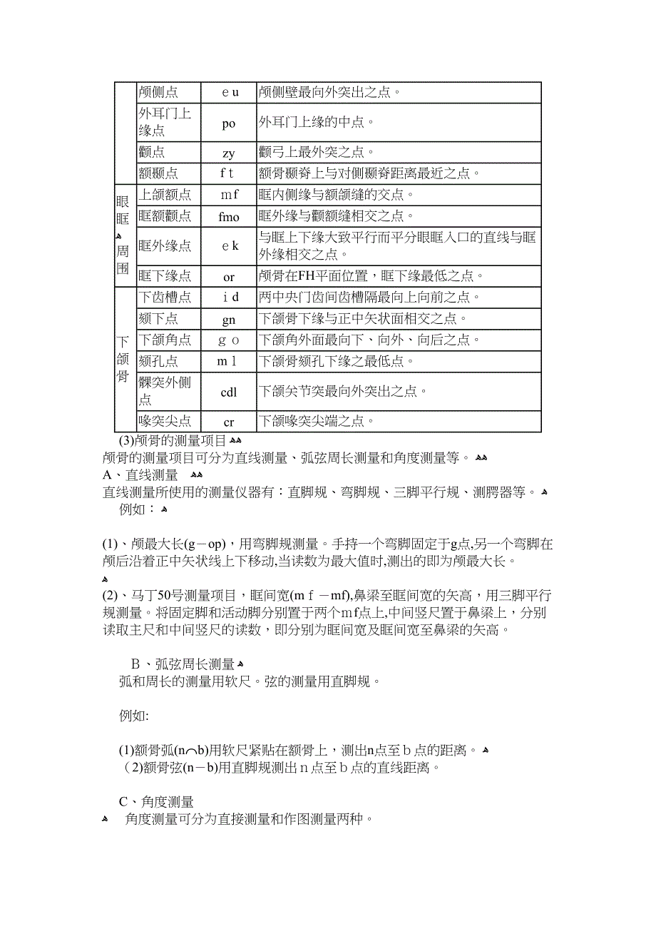 人体颅骨的测量与观察_第2页