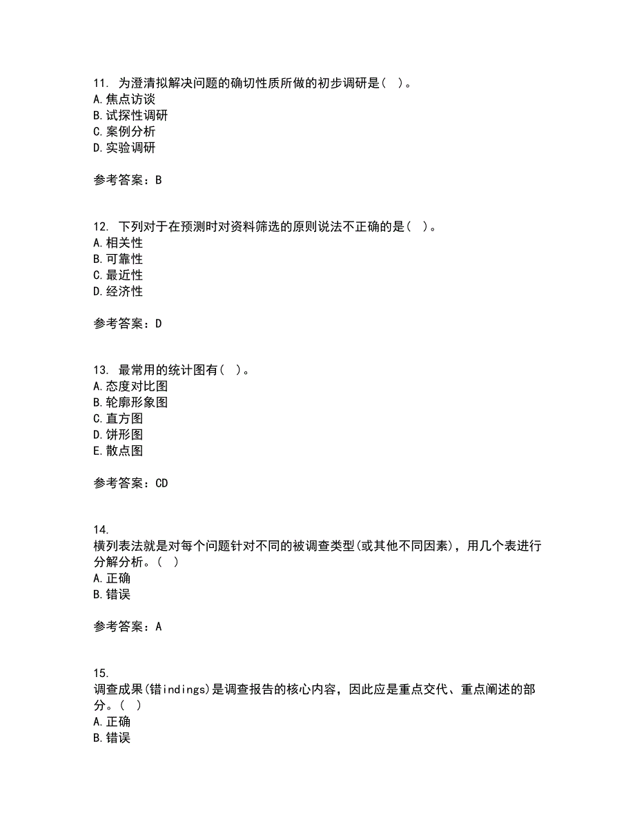 北京理工大学21春《市场调查与预测》离线作业1辅导答案24_第3页