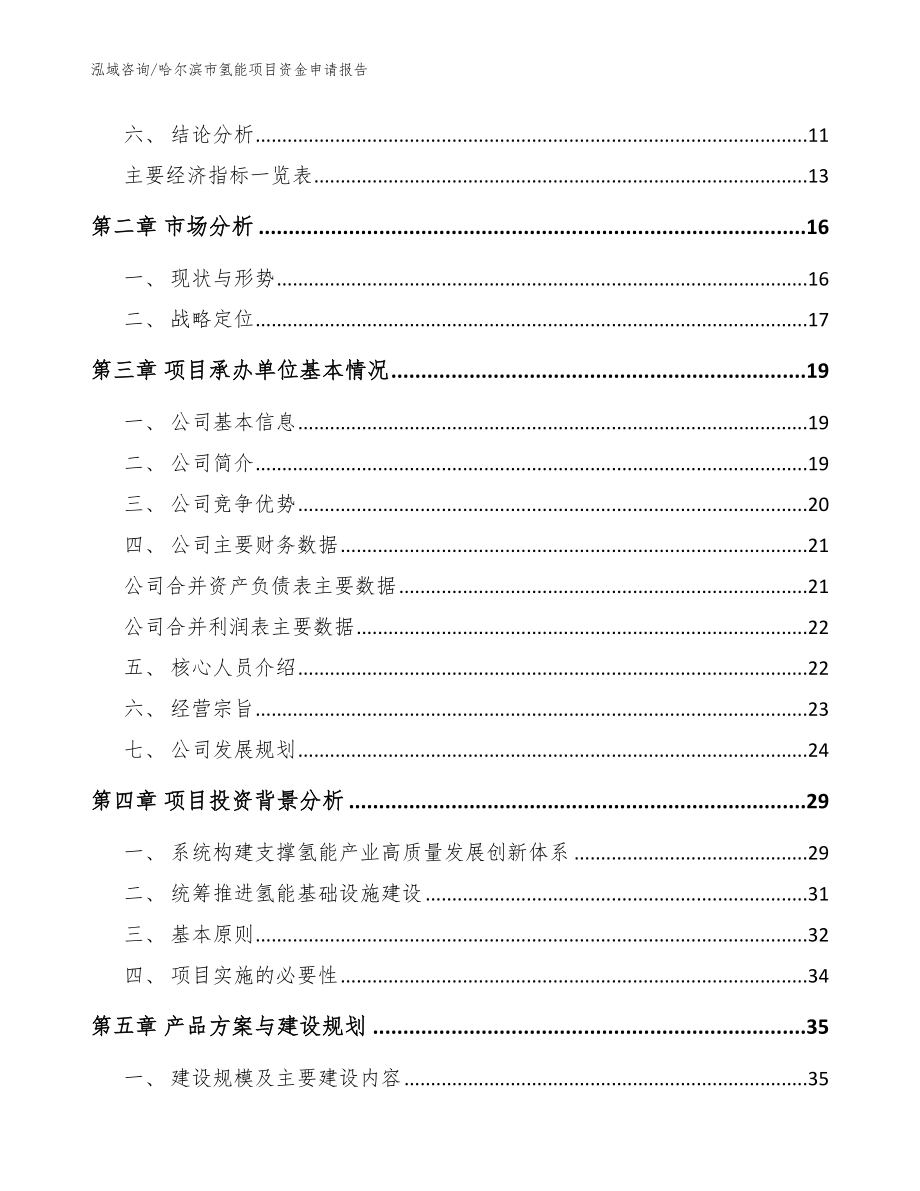 哈尔滨市氢能项目资金申请报告模板参考_第4页