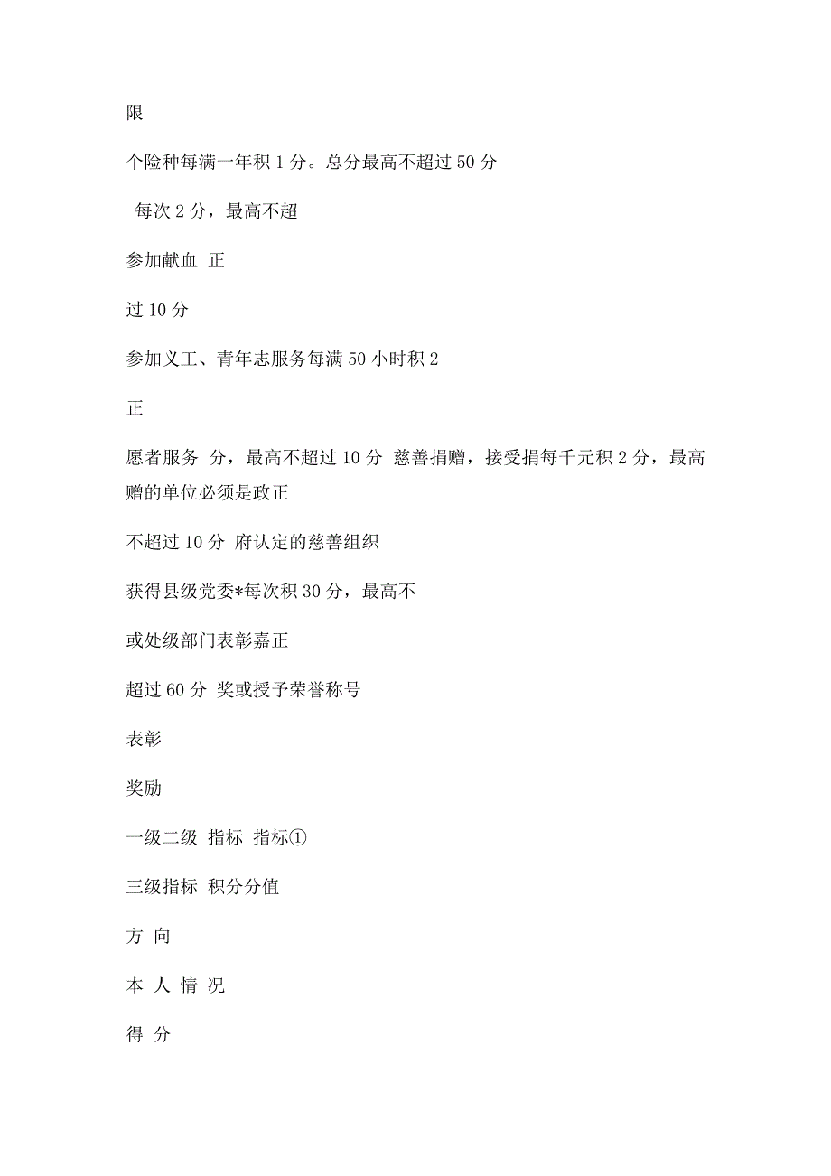 291惠州市农民工积分制免费入户城镇具体指和分值表_第3页