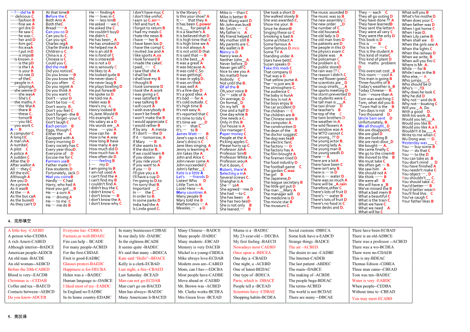 2013年12月英语B精简简化版（最新资料）_第2页