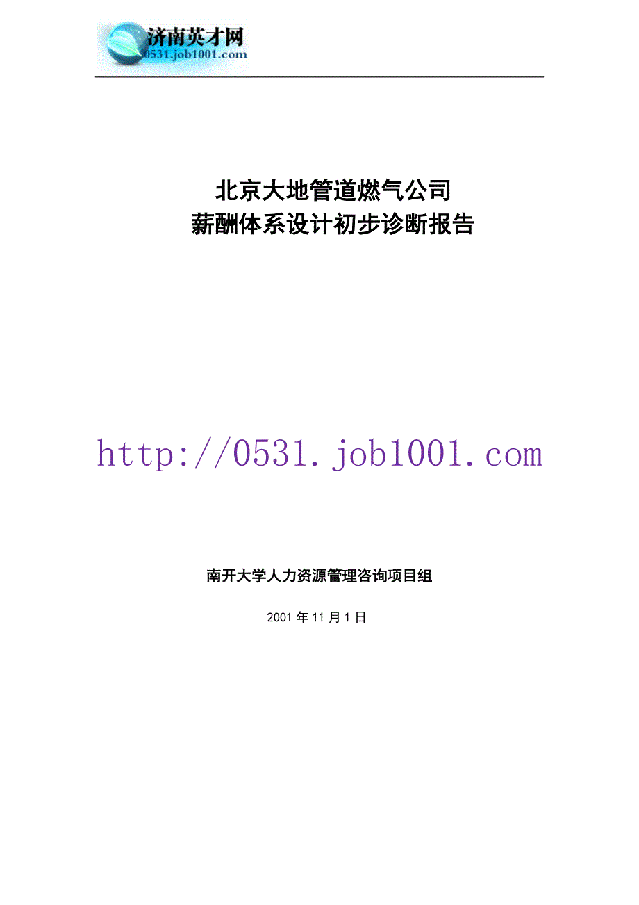 大地公司初步诊断报告_第1页