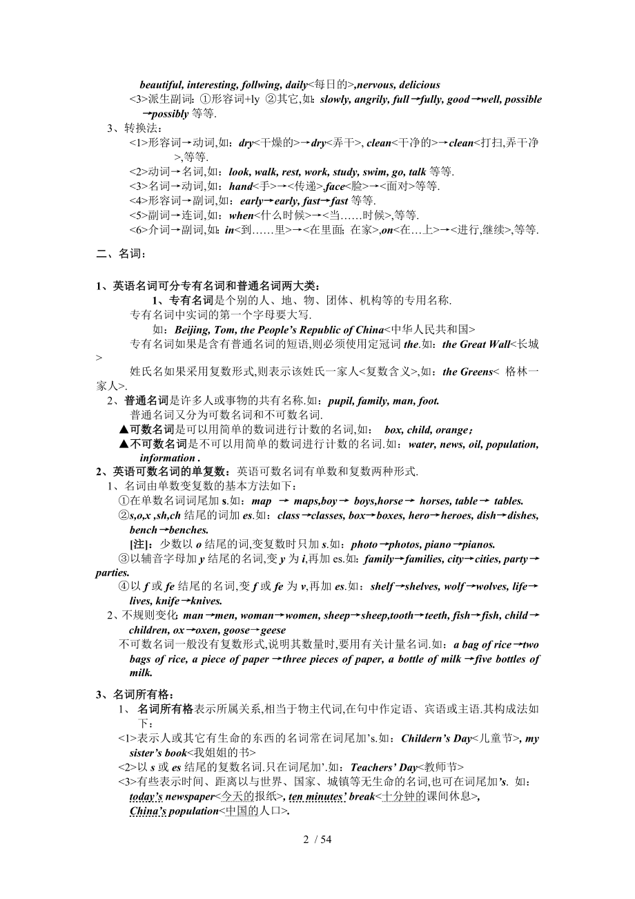 大学英语语法大全-太经典了_第2页