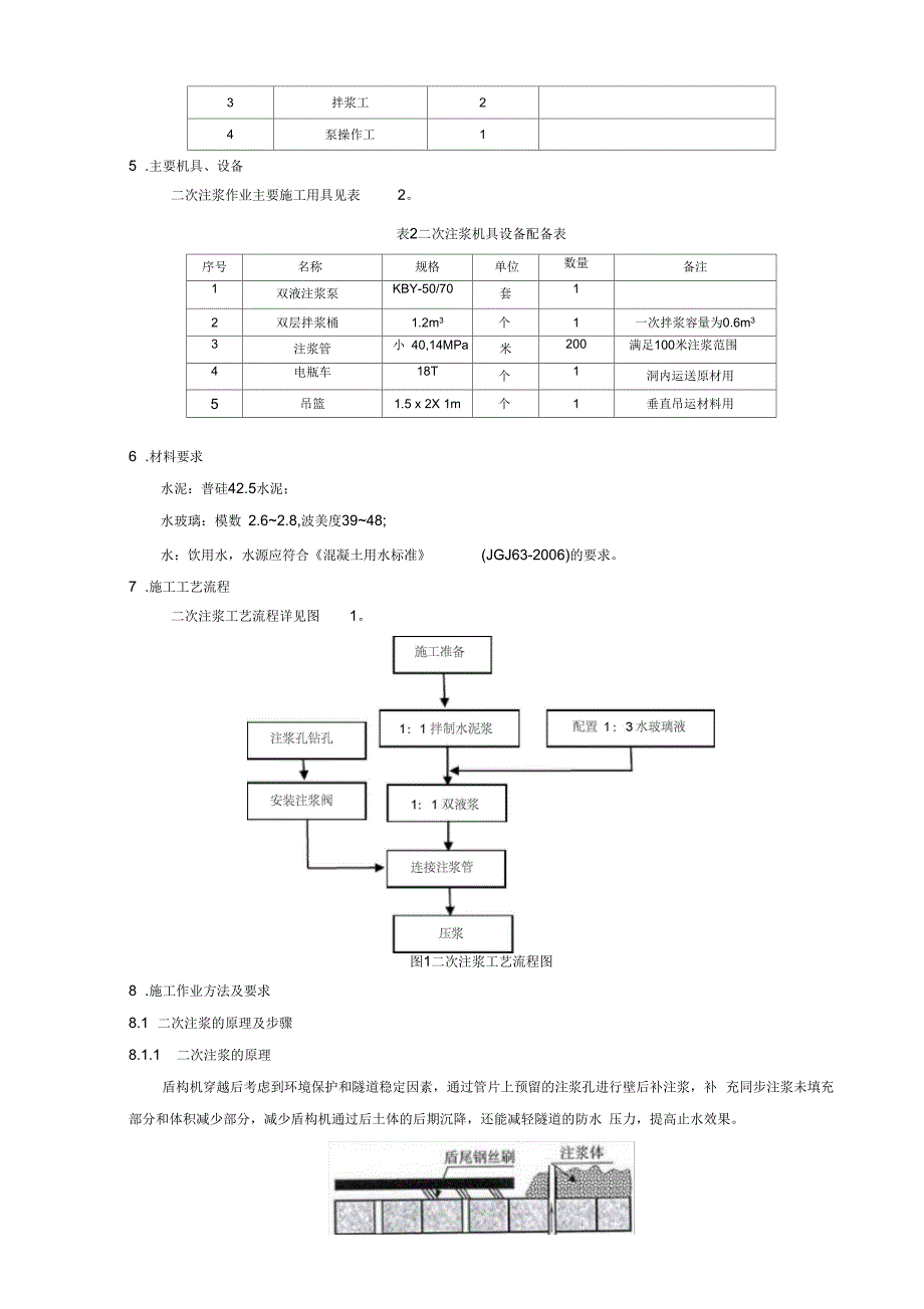 盾构隧道二次注浆施工作业指导书_第4页