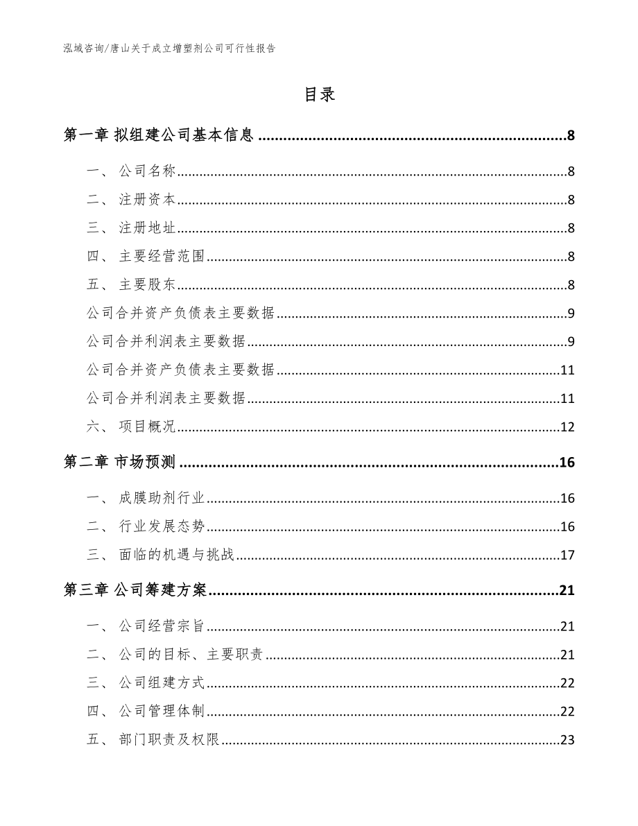 唐山关于成立增塑剂公司可行性报告模板参考_第2页