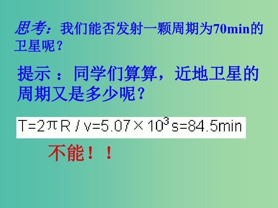 高中物理 6.5宇宙航行课件2 新人教版必修2.ppt_第5页