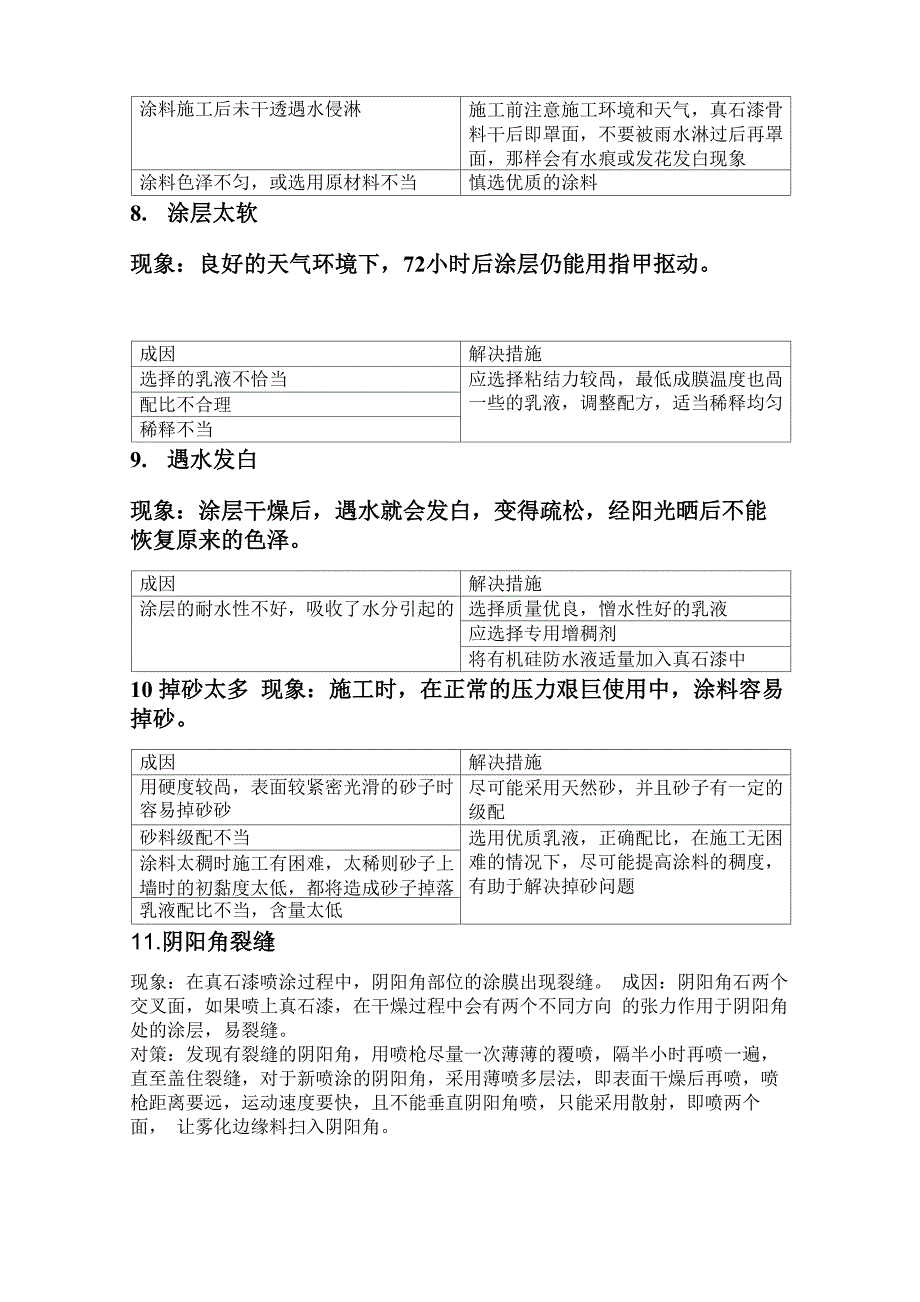 真石漆施工中常见问题成因及解决措施_第3页