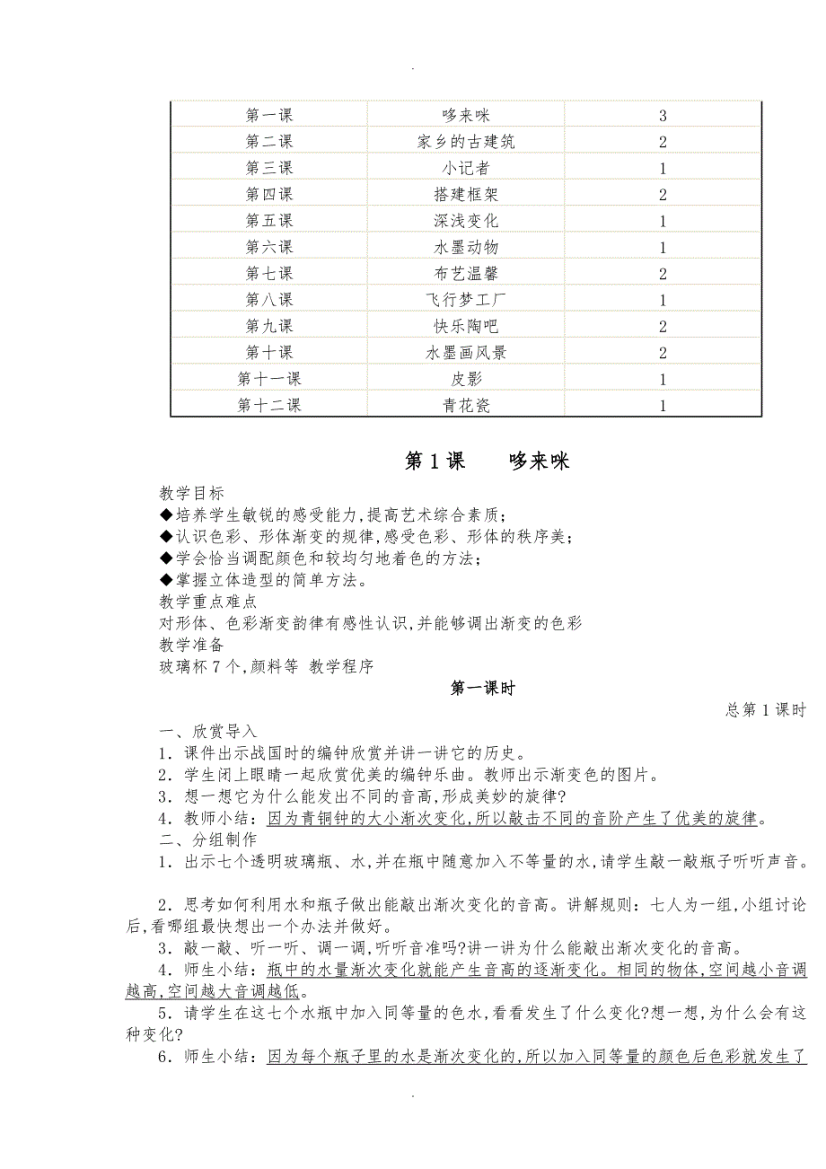 湘教版五年级美术（上册）教学计划_第2页