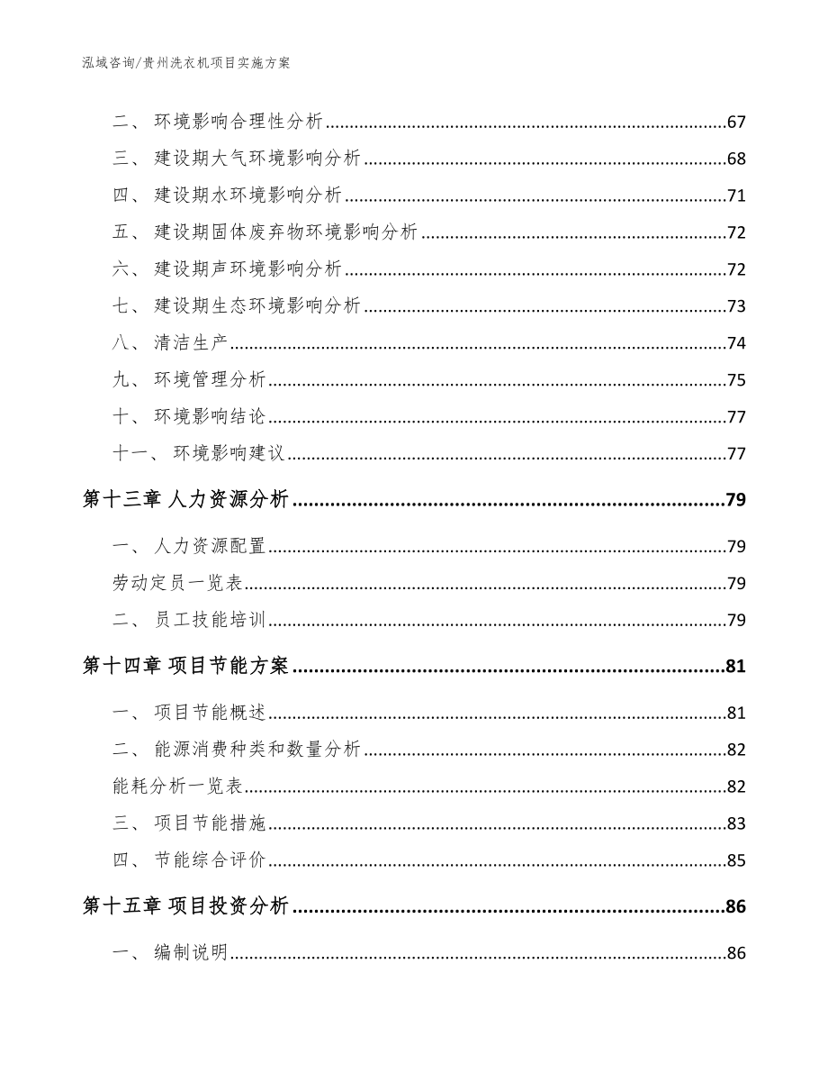 贵州洗衣机项目实施方案（范文参考）_第4页