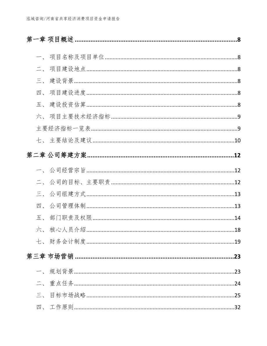 河南省共享经济消费项目资金申请报告_模板范文_第3页