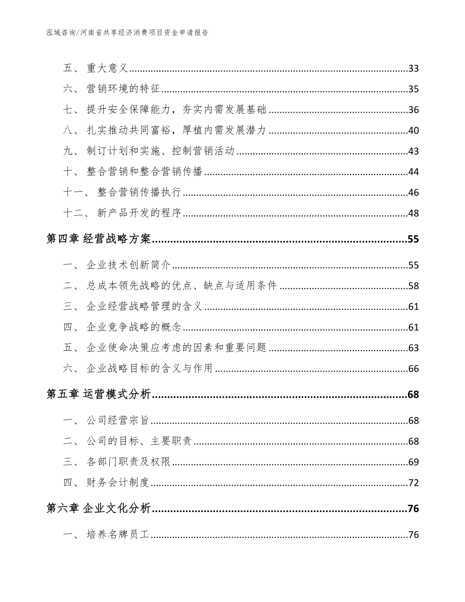 河南省共享经济消费项目资金申请报告_模板范文_第4页