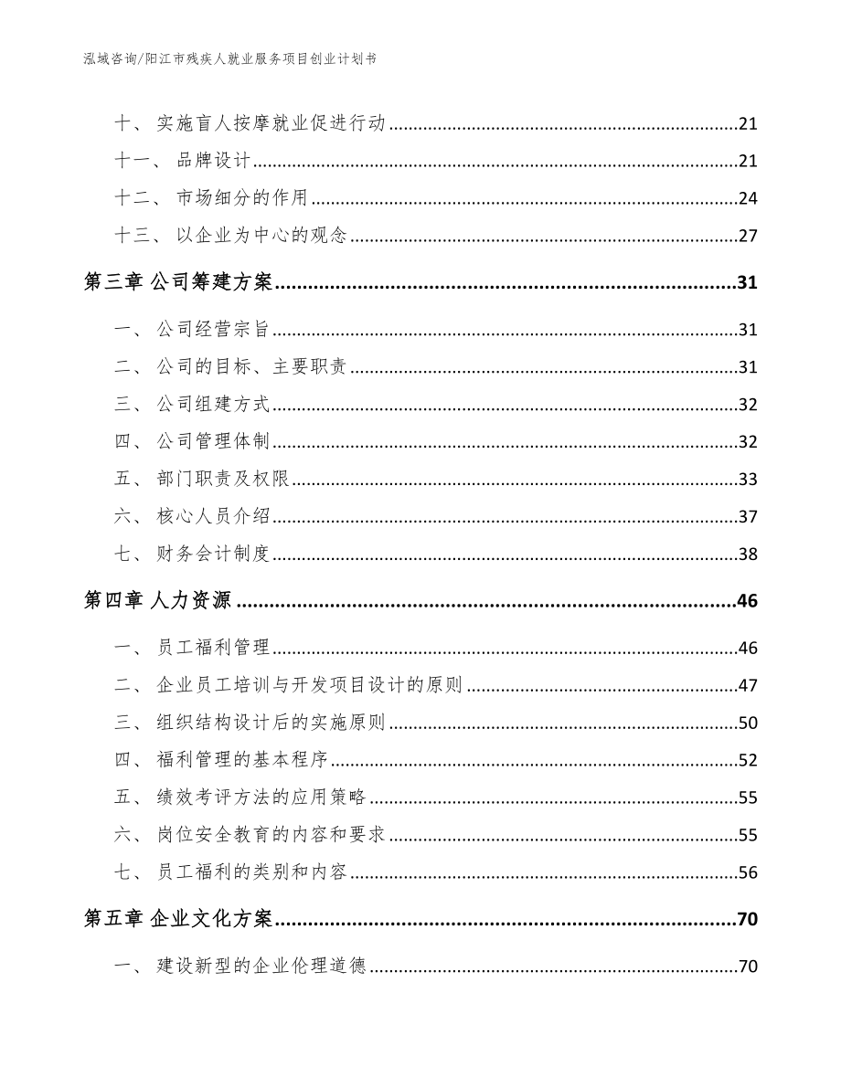 阳江市残疾人就业服务项目创业计划书（模板范本）_第2页