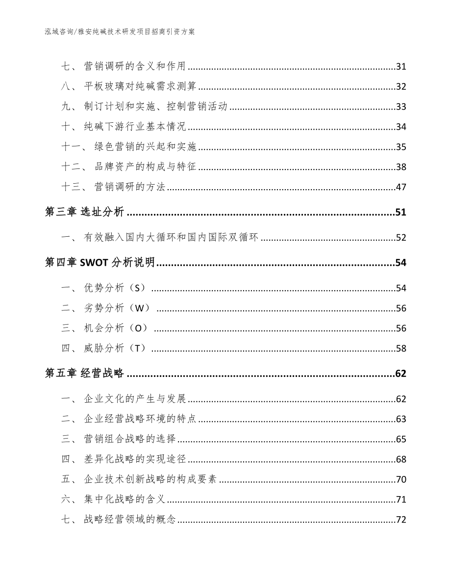 雅安纯碱技术研发项目招商引资方案_参考范文_第4页