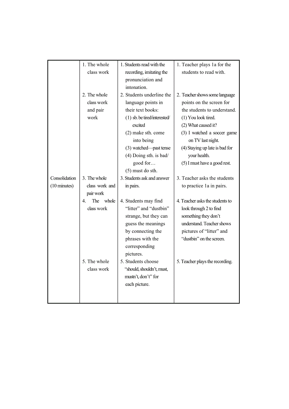 年仁爱版八年级上册英语Unit2 Topic 2教案设计Section A_第4页