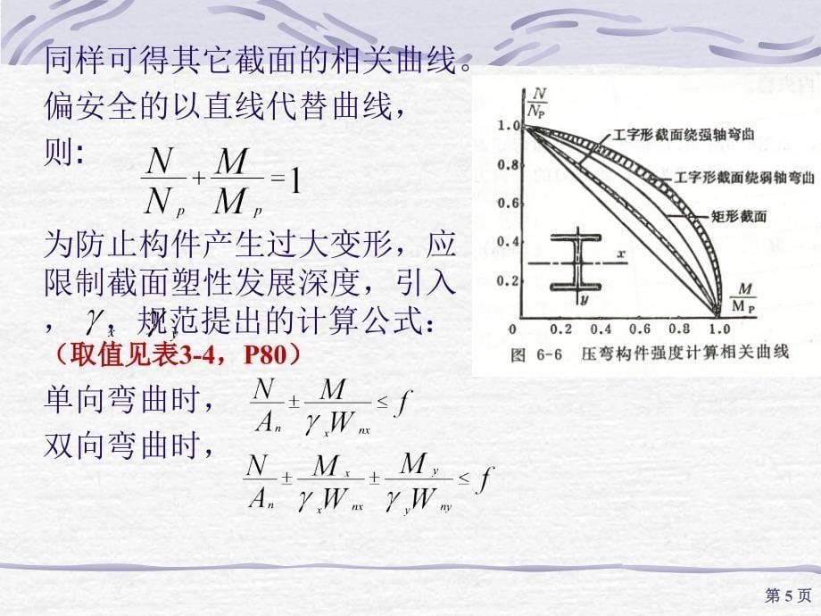 土木建筑ch6拉弯和压弯构件_第5页