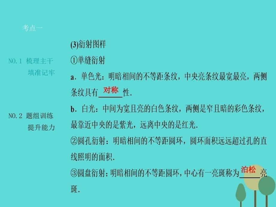 优化探究新课标高三物理一轮复习第12章机械振动机械波光电磁波相对论简介第4讲光的波动性电磁波相对论实验用双缝干涉测光的波长课件_第5页