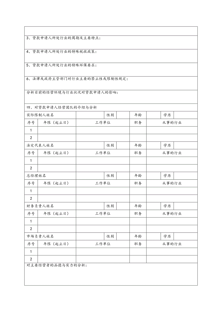 金农小额贷款公司管理表格汇编_第4页