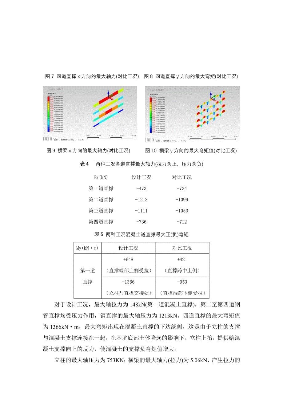 明挖法地铁车站基坑支护结构工况对比模拟与分析_第5页