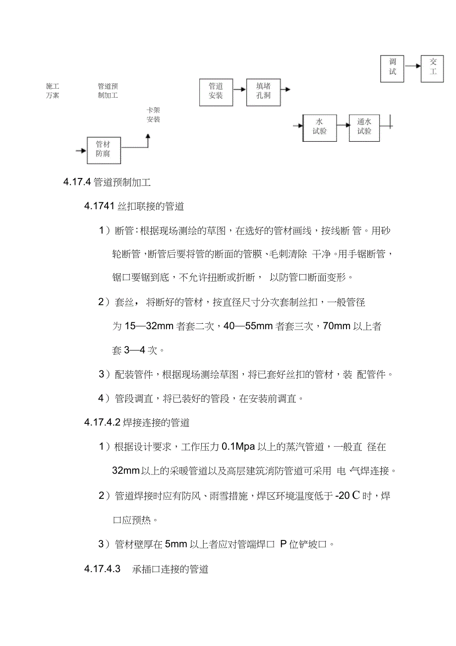 给排水工程安装试压冲洗方案_第2页