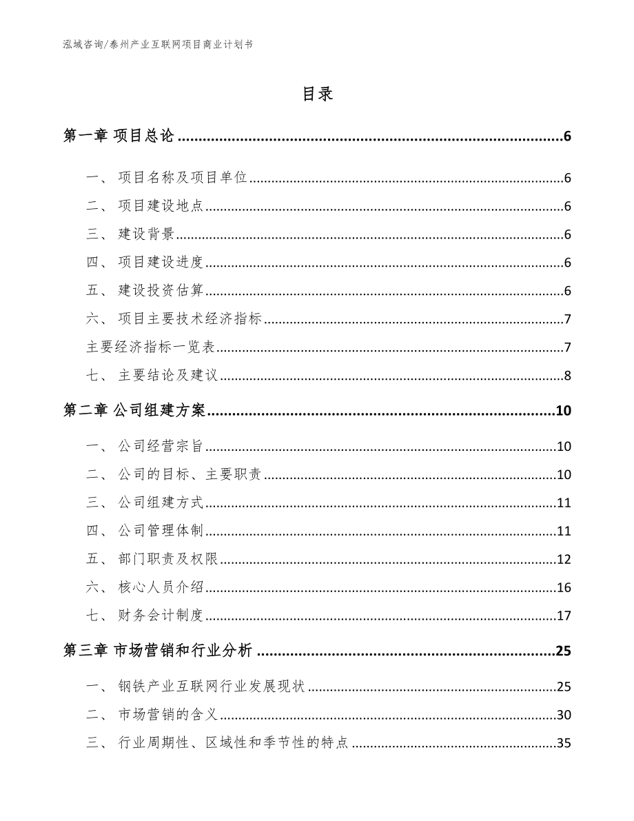 泰州产业互联网项目商业计划书_第2页